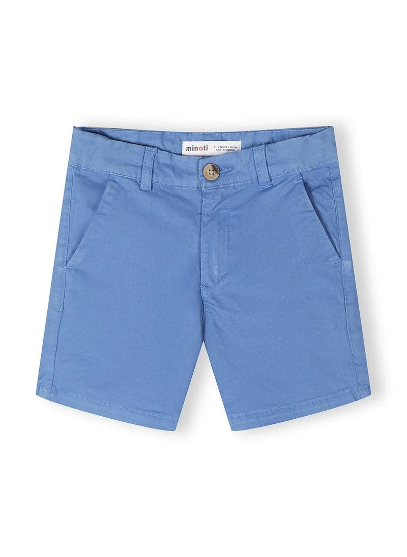مينوتي Boys navy stretch chino shorts breathable cotton blend